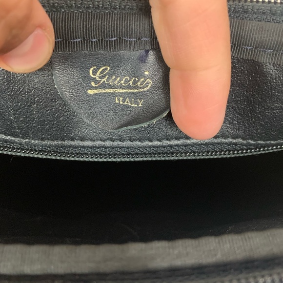 Vintage Gucci Black Logo Bag - Picture 7 of 10